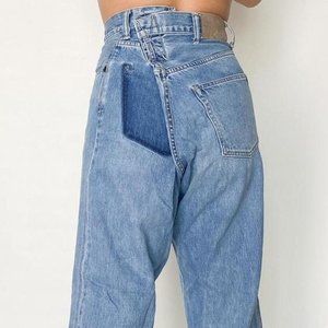 Japanese Reworked Denim Jeans - KURO